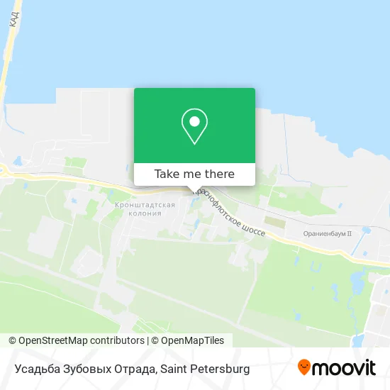Усадьба Зубовых Отрада map