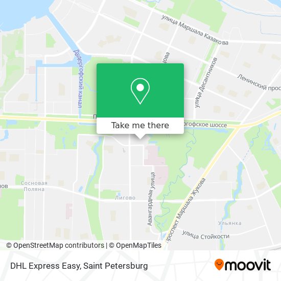 DHL Express Easy map