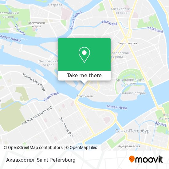 Аквахостел map