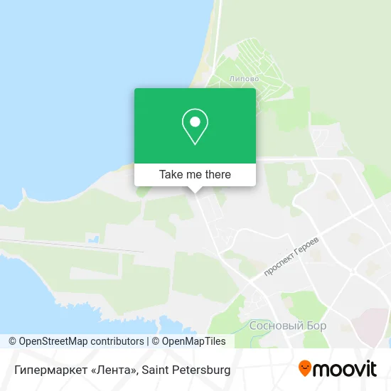 Гипермаркет «Лента» map