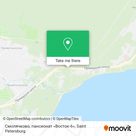 Смолячково, пансионат «Восток-6» map