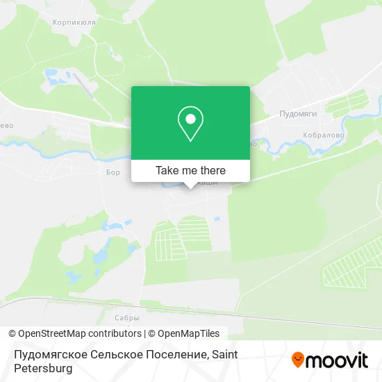 Пудомягское Сельское Поселение map