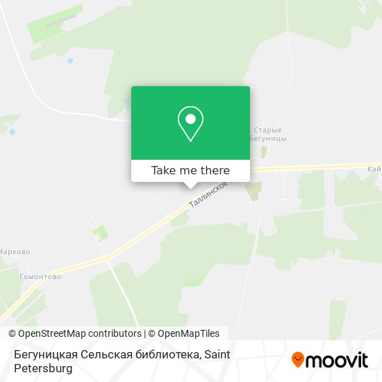 Бегуницкая Сельская библиотека map