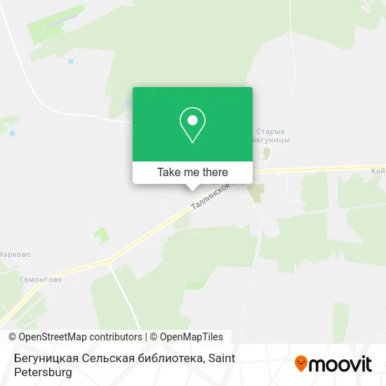Бегуницкая Сельская библиотека map