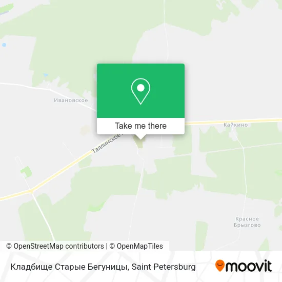 Кладбище Старые Бегуницы map