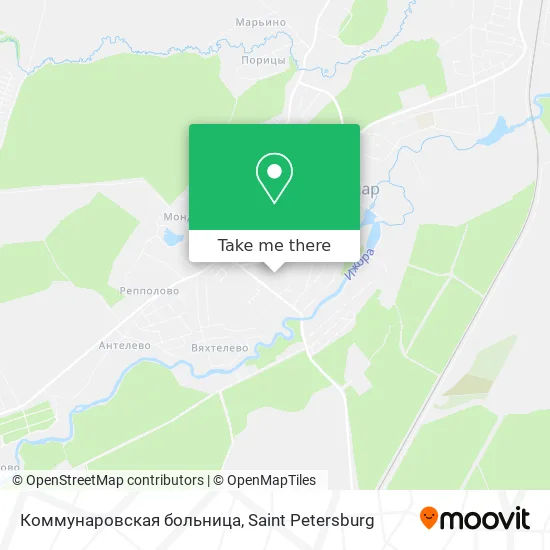 Коммунаровская больница map