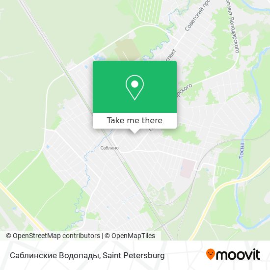 Саблинские Водопады map