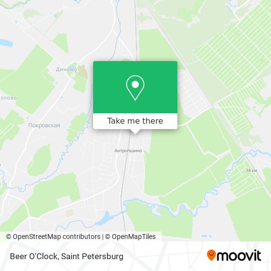 Beer O'Clock map