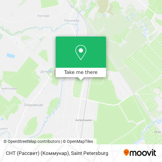 СНТ (Рассвет) (Коммунар) map