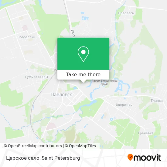 Царское село map