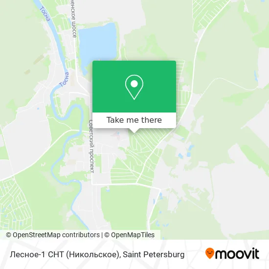 Лесное-1 СНТ (Никольское) map