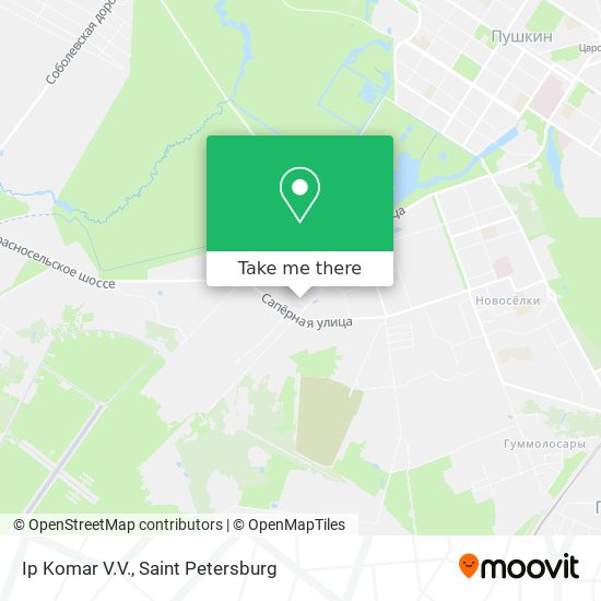 Ip Komar V.V. map