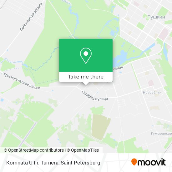 Komnata U In. Turnera map