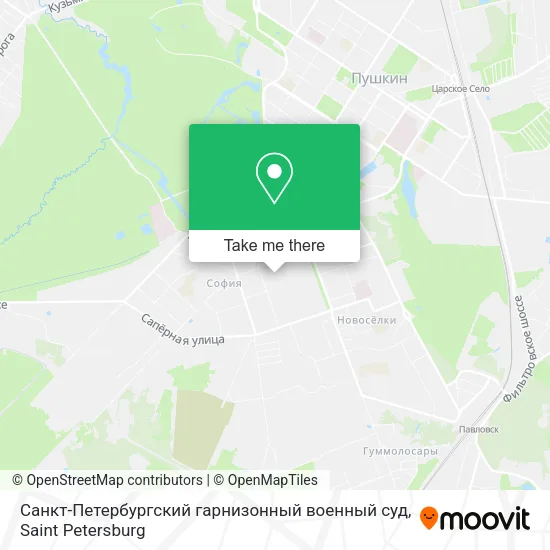 Санкт-Петербургский гарнизонный военный суд map
