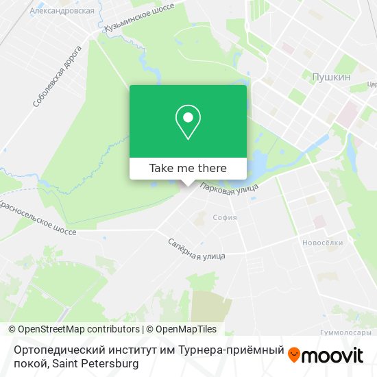 Ортопедический институт им Турнера-приёмный покой map