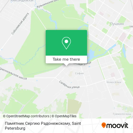 Памятник Сергию Радонежскому map