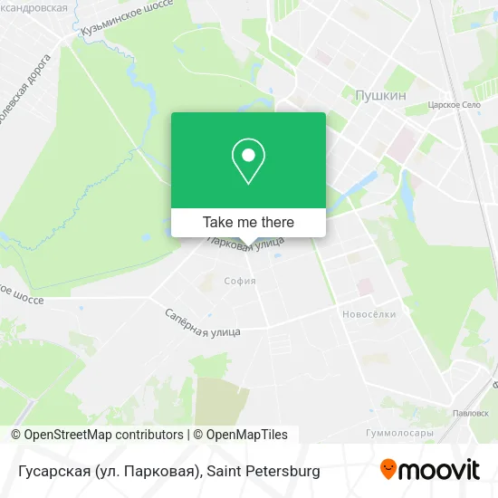 Гусарская (ул. Парковая) map