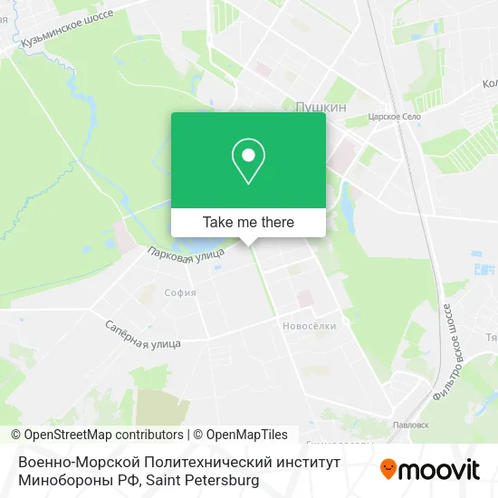 Военно-Морской Политехнический институт Минобороны РФ map