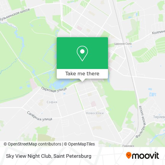 Sky View Night Club map