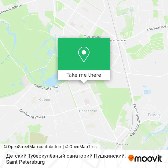 Детский Туберкулёзный санаторий Пушкинский map