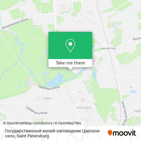 Государственный музей-заповедник Царское село map