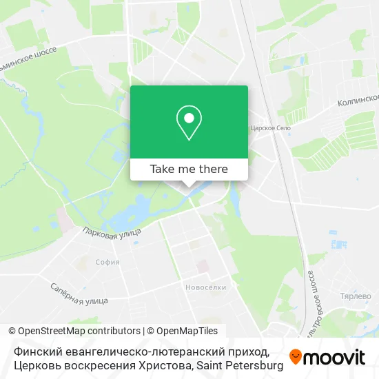 Финский евангелическо-лютеранский приход, Церковь воскресения Христова map