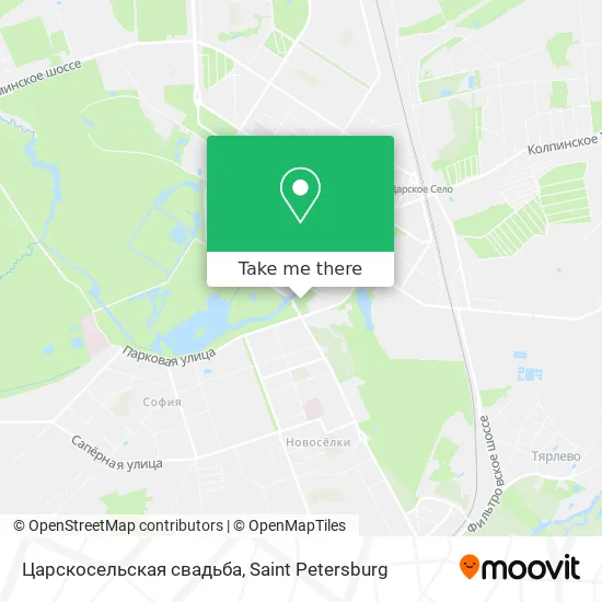 Царскосельская свадьба map