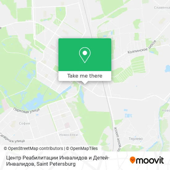 Центр Реабилитации Инвалидов и Детей-Инвалидов map