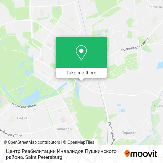 Центр Реабилитации Инвалидов Пушкинского района map
