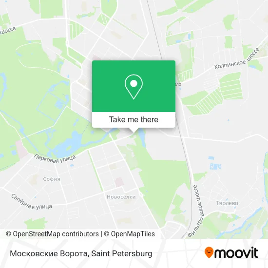 Московские Ворота map