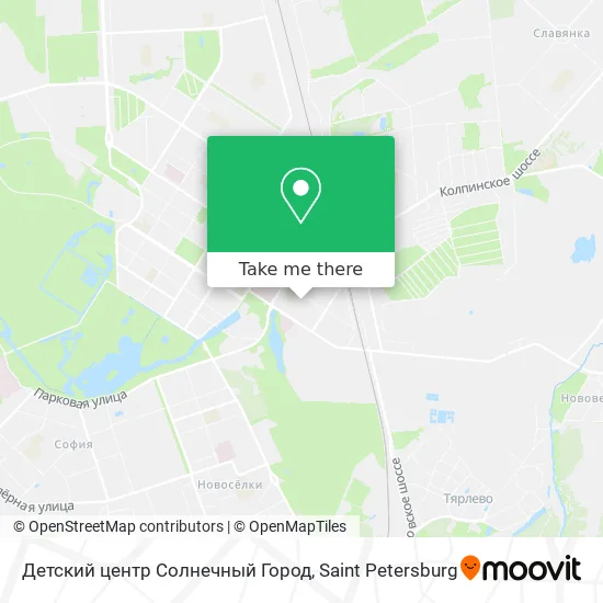 Детский центр Солнечный Город map