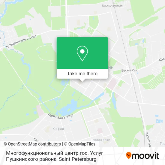Многофункциональный центр гос. Услуг Пушкинского района map