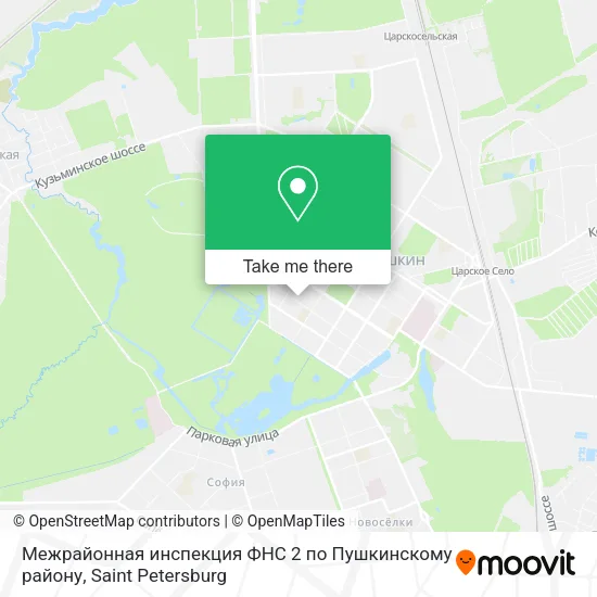 Межрайонная инспекция ФНС 2 по Пушкинскому району map