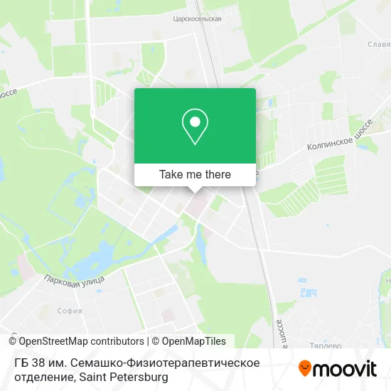 ГБ 38 им. Семашко-Физиотерапевтическое отделение map