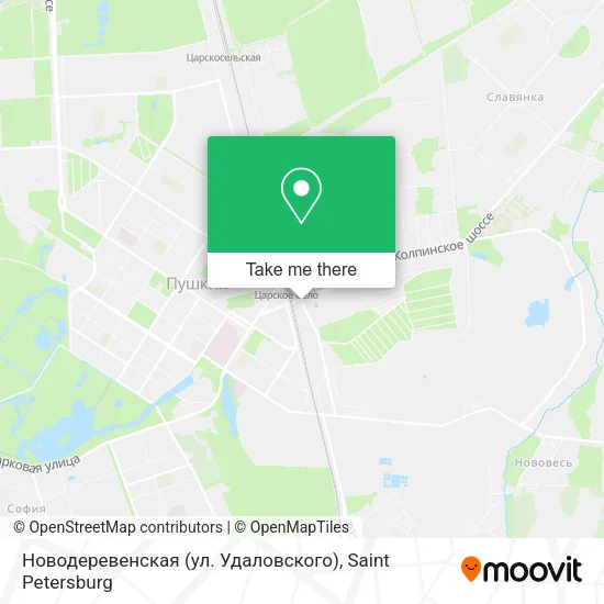 Новодеревенская (ул. Удаловского) map