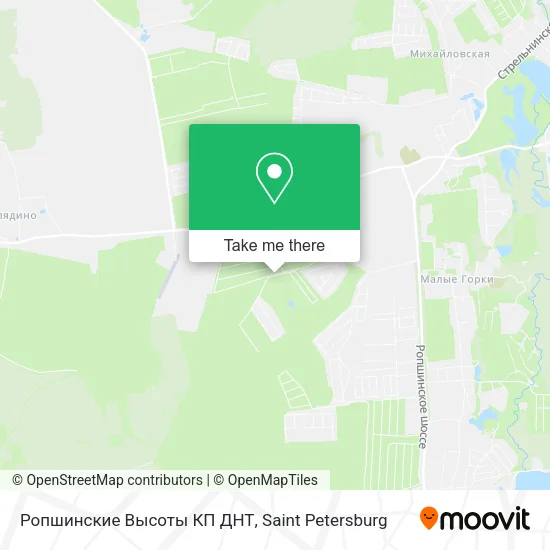 Ропшинские Высоты КП ДНТ map