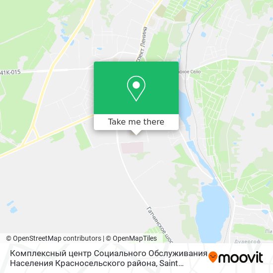 Комплексный центр Социального Обслуживания Населения Красносельского района map