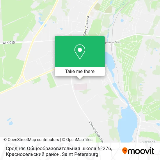 Средняя Общеобразовательная школа №276, Красносельский район map