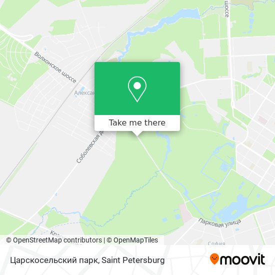 Царскосельский парк map