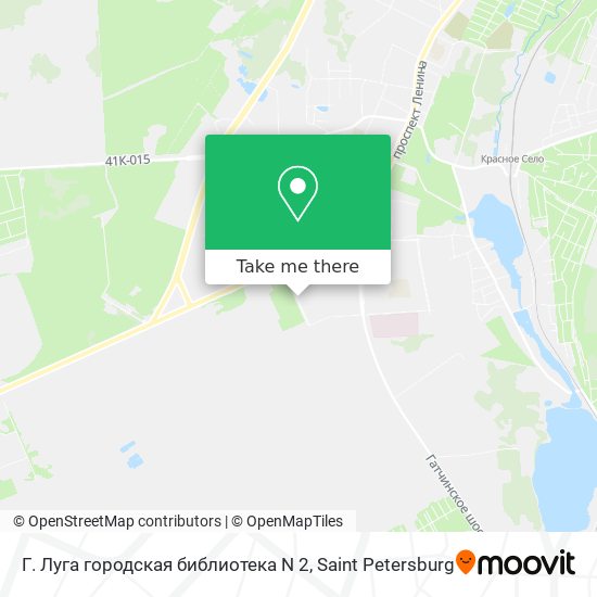 Г. Луга городская библиотека N 2 map