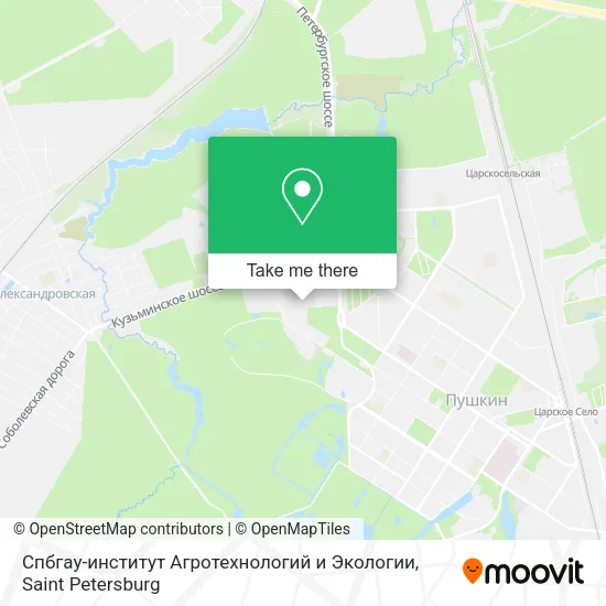 Спбгау-институт Агротехнологий и Экологии map