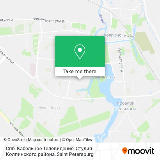 Спб. Кабельное Телевидение, Студия Колпинского района map