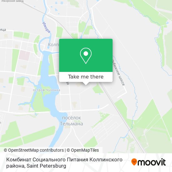 Комбинат Социального Питания Колпинского района map