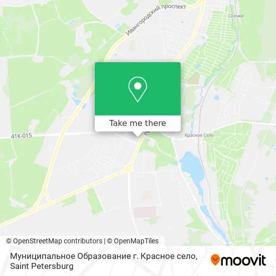 Муниципальное Образование г. Красное село map