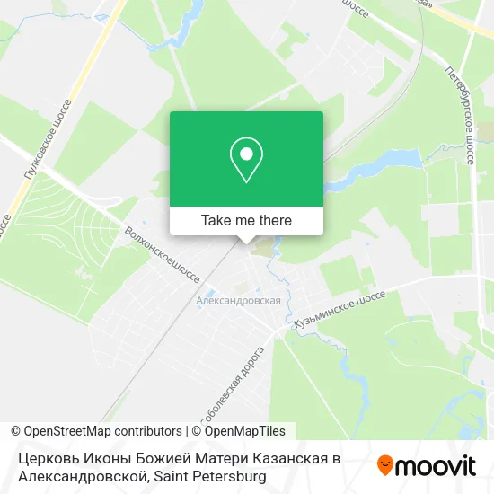 Церковь Иконы Божией Матери Казанская в Александровской map