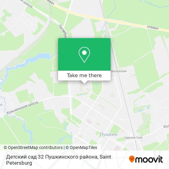 Детский сад 32 Пушкинского района map