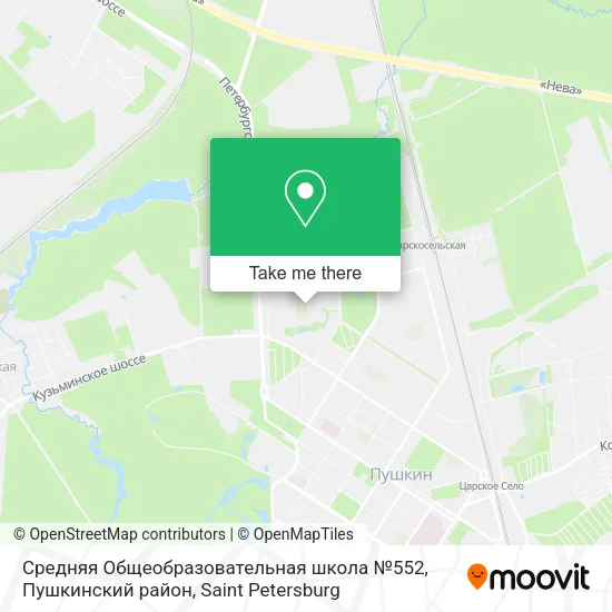 Средняя Общеобразовательная школа №552, Пушкинский район map