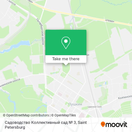 Садоводство Коллективный сад № 3 map