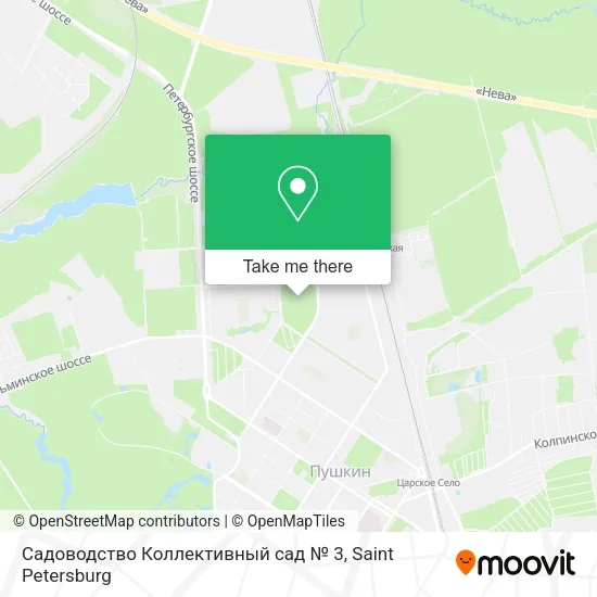 Садоводство Коллективный сад № 3 map