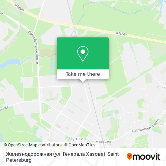 Железнодорожная (ул. Генерала Хазова) map